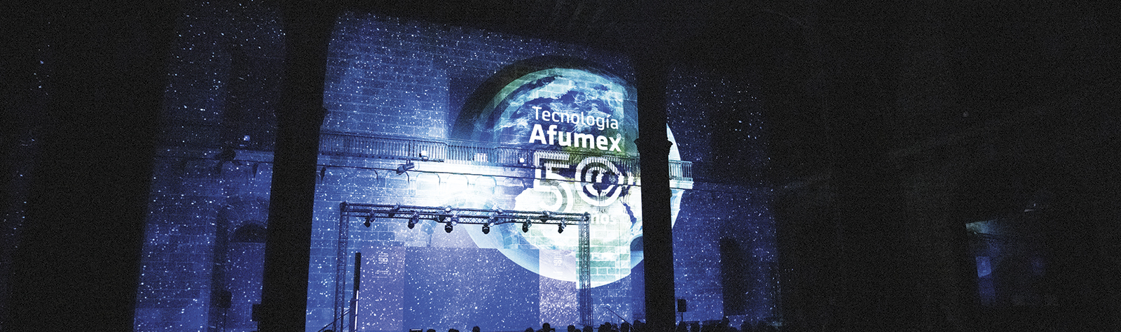 Video mapping de celebración del 50 aniversario de la Tecnología Afumex®